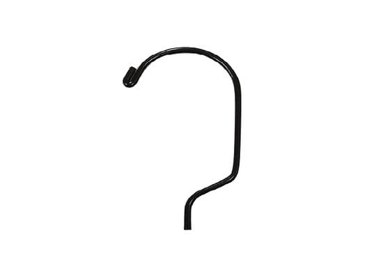 NAHANCO 17” Black Mid-Heavyweight Plastic Hanger, Black Hook, 100 Pack - color: Black With Black Hook