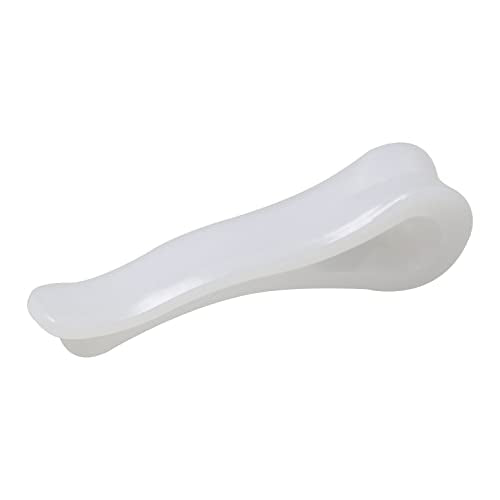 MEETOOT 150pcs Transparent Plastic Alligator Clip 39mm Shirt Fixing Packing Clip U Shape Plastic Clothespins for Ties Socks Pants Shirts - color: White