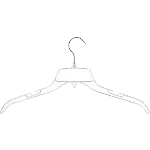 DEILSY™ Clear Plastic Hangers 25 Pack Sturdy Plastic Shirt Hangers - color: Clear, size: 25