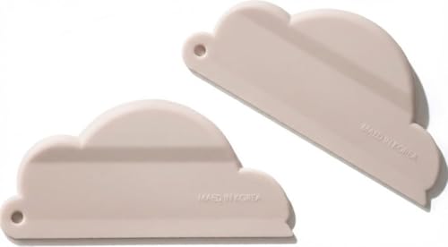 Carrotez Mini Shower Squeegee for Glass Doors, 2 Pack, Ivory - color: Ivory