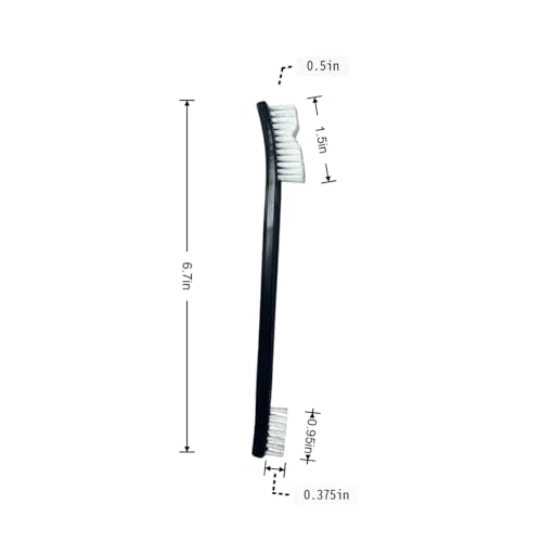 Anti-Static Nylon Bristles Deep Clean Soft Cleaning Brush: 8 Nylon Brushes for Delicate Surfaces - from Keyboard Crumbs to Aquarium Algae - Features Soft Detailing Brush, Culvert Cleaning Tool - size: 8 pcs