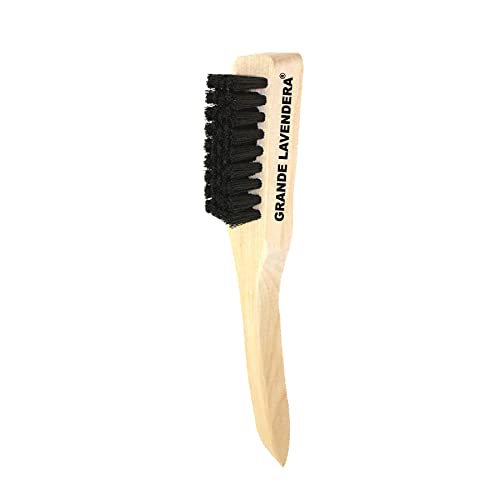 Professional Laundry Stain Brush, Nylon Bristles & Wooden Handle