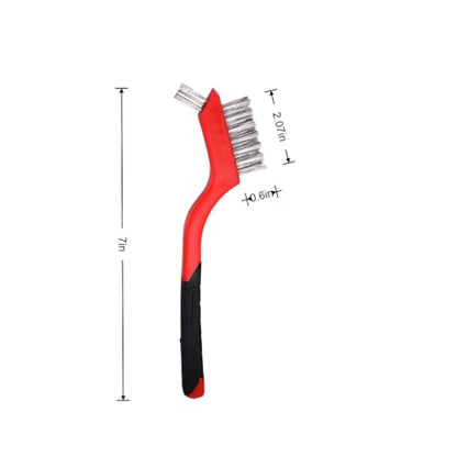 Steel Wire Brush, Wire Brush for Rust Removal, 3-Piece Dual-Head Hand Tool. - size: 3PCS Wire Brushes