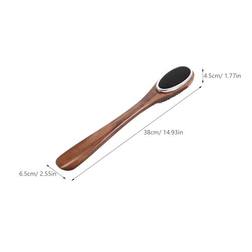 NOLITOY Wood Bristle Clothes Brush Suede Shoe Cleaner for Suits, 14.93 Inch