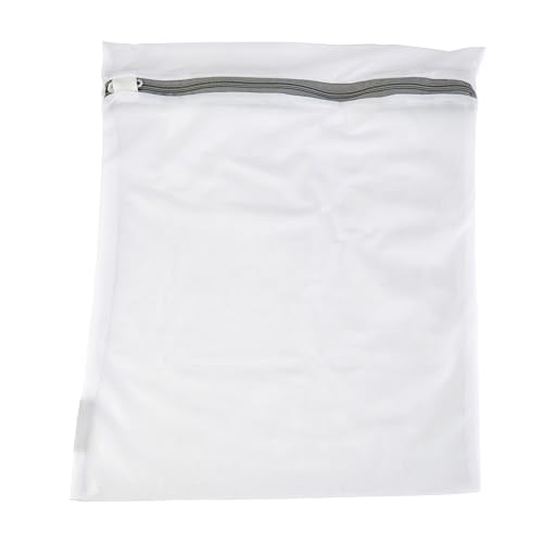 Laundry 360 Large Mesh Wash Bag | Laundry | Washing Machine | Zipper Closure | Prevents Pulling and Tearing | Clothes | Garments | Delicates | Socks | White - style: 1 Pack