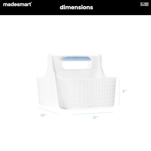 madesmart Large Shower Tote with Soft Grip Handle, Blue - color: Blue, size: Large