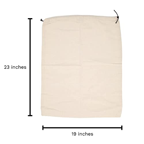 Organic Cotton Shoes Storage Bags - Convenient Shoe Bags for Travel & Storage - Dust Proof Sneaker Bags - Easy to Pack, Convenient to Carry & Foldable Shoes Drawstring Bags (3 Large: 23"x19") - size: 3 Large: 23"x19"