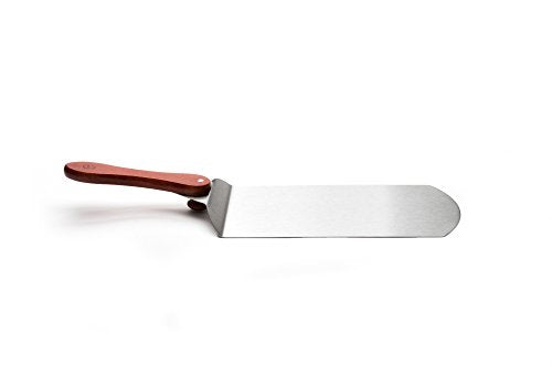 Outset Stainless Steel Pizza Peel with Collapsible Rosewood Handle, 20-Inch Overall, 12-Inch x 7.75-Inch Spatula Area, Silver - style: 21-Inch Pizza Peel