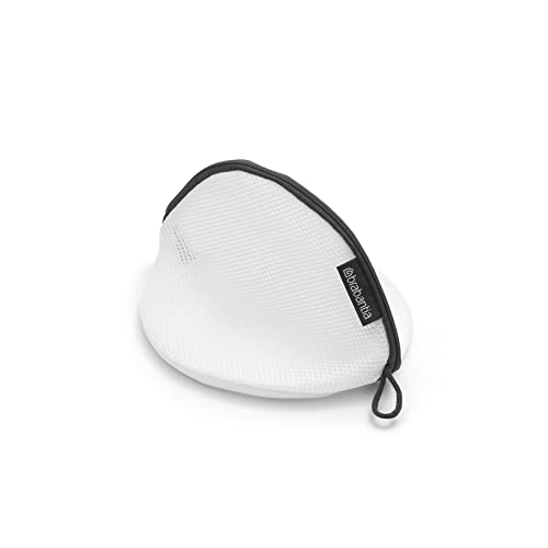 Brabantia Mesh Zip Up Laundry Bra Bag (White) for Washing Machine Delicates, Organizer Travel Bags - color: White, size: 1 Pack, style: Bra Wash Bag