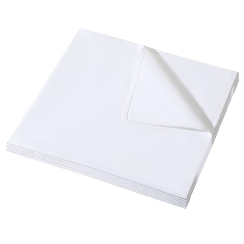 2 Pcs Cotton Pressing Cloth for Ironing, 24 x 24 Inch, Cloths Ironing-Pad for Press Clothing and Sewing, Ironing Cloth to Protect Clothes, Press Tool (White)
