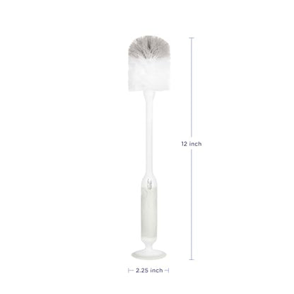 Ubbi Deluxe 2-in-1 Baby Bottle Cleaning Brush Set, Oat - color: Oat Deluxe Bottle Brush