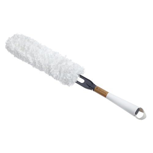 Full Circle Wash & Dry Fluffy Microfiber Duster, Blinds, Furniture - White - color: White