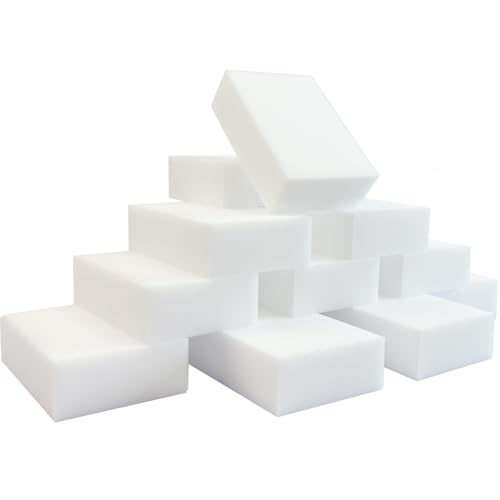 50pcs Magic Sponge Eraser Extra Thick Long Lasting Melamine Cleaning Sponge Bulk - Multi-Surface Electric Wash Foam Cleaning Pads - Bathtub, Floor, Base, Bath, Wall Cleaner (50, 10 * 6 * 2cm)