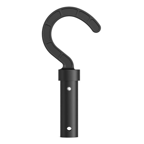 Hook for All Robotic Pool Cleaner, Keyrank Pool Accessories Hook Customized for Pool Vacuum Robot Including Cordless,Above Ground and Underwater,Attaches to Telescopic Poles - color: Black