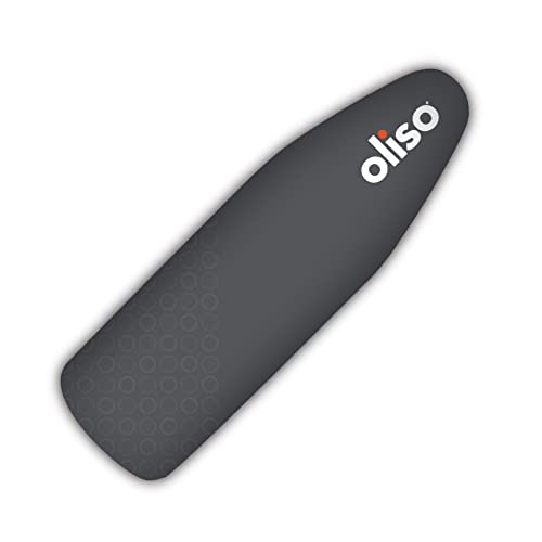 oliso Ironing Board Cover and Pad - 100% Cotton - Standard 15 x 54 - color: Gray