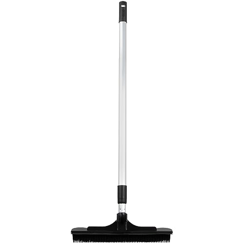 ForPro Extendable Salon Broom, 51.5 in, Black, Aluminum, Adjustable