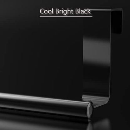 Towel Rack for Cabinet, Strong Steel Kitchen Over Cabinet Towel Bar Holder, 9" Wide - 2 Pack - Black - color: Black