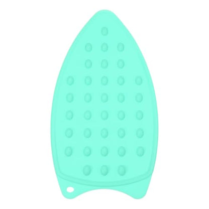 PATIKIL Silicone Iron Rest Pad, Multipurpose Hot Heat Resistant Iron Rest Plate Protective Pad for Ironing Board Hot Resistant Steamer Steam Compact Mat, Lake Blue - color: Lake Blue