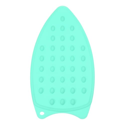 PATIKIL Silicone Iron Rest Pad, Multipurpose Hot Heat Resistant Iron Rest Plate Protective Pad for Ironing Board Hot Resistant Steamer Steam Compact Mat, Lake Blue - color: Lake Blue