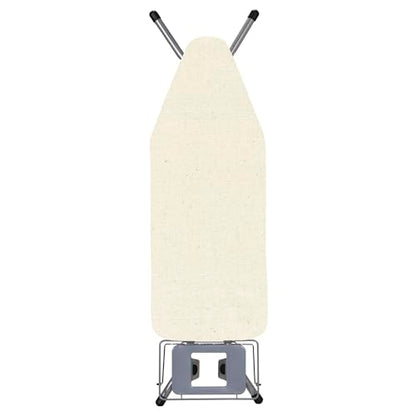 Household Essentials Universal Ironing Board Cover and Pad, Natural Cotton Canvas with NanoMax Coating, Fits Standard and Wide Boards, Cream Finish