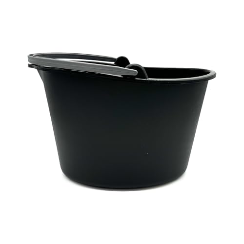 Rocky Mountain Goods Oblong Mop Bucket - Large 11 qt Utility Bucket for Mops, Scrubs, Brushes or Other Cleaning Tools - Made of Recycled Plastics