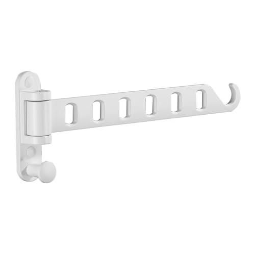 JOOM Wall Mounted Clothes Drying Rack, 13-Inch Foldable Arm, White 1 Pack - color: White, size: one pack