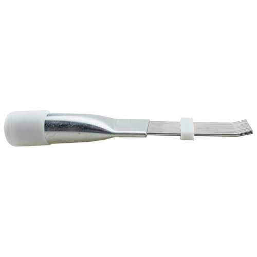 TAODAN 2PCS Silver Metal Air Conditioning Fin Comb 5.51 Inch Cleaning Coil Brush Cleaner Evaporator Radiator Fin Cleaning Tool