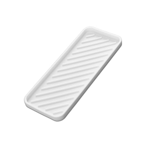 Silicone Mat for Hair Tools, Heat Pad for Curling Iron, Kitchen Sink Sponge Soap Holder, Heat Resistant Flat Iron Straighter Holder, Hot Tool Mat for Vanity Countertop Counter (White) - color: White