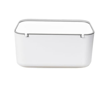Tissue Box Cover Seal Rectangular Dryer Sheet Dispenser Storage Wet Wipes for Storage on Bathroom Vanity, Countertop, Bedroom Dresser (Gray/White) - color: Gray /White