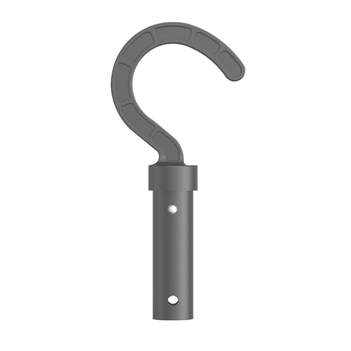 Hook for All Robotic Pool Cleaner, Accessories Hook Customized for Pool Vacuum Robot Including Cordless,Above Ground and Underwater,Attaches to Telescopic Poles-Gray - color: Gray