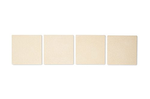 Outset Pizza Grill Stone Tiles For Oven and Grill, Set of 4 Baking Stones for Pizza, Bread & More - style: Pizza Grill Stone Tiles: Set of 4
