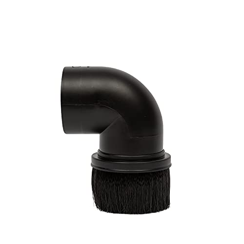 Shop-Vac 9067900 2.5 Inch Diameter Right Angle Brush, Ideal for Dusting Blinds And Irregular Surfaces, Works with 2.5 Inch Hose, Black, (1-Pack) - size: 2-1/2-Inch, style: Right Angle Round Brush