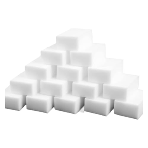 Magic Sponge Eraser (200-Pack) Thick and Long Lasting Sponges in Bulk - Multi Surface Power Scrubber Foam Bathroom, Floor, Cleaning Pads, Bathtub, Wall Cleaner and Baseboard