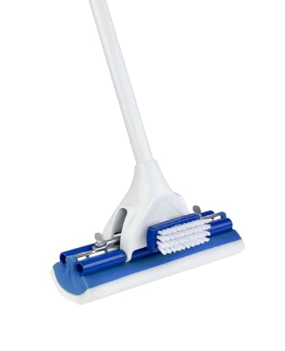 Mr. Clean Magic Eraser Roller Floor Mop, White/Blue - style: Mop