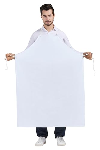 Nanxson Waterproof Apron Heavy Duty Industrial Work Apron - color: White
