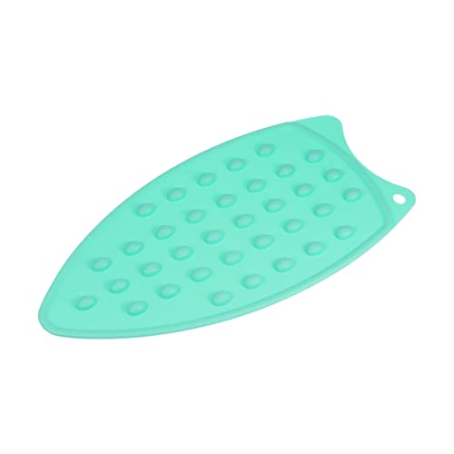 HARFINGTON Silicone Iron Rest Pad, Multipurpose Iron Hot Resistant Mat Iron Rest Plate for Ironing Board Hot Heat Resistant Steam Compact Mat, Turquoise - color: Turquoise