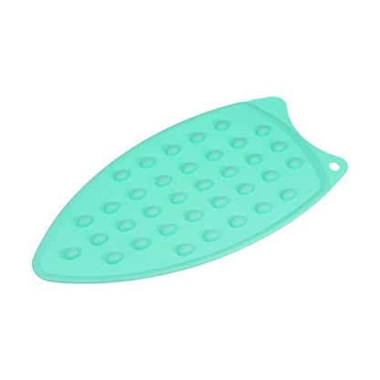 HARFINGTON Silicone Iron Rest Pad, Multipurpose Iron Hot Resistant Mat Iron Rest Plate for Ironing Board Hot Heat Resistant Steam Compact Mat, Turquoise - color: Turquoise