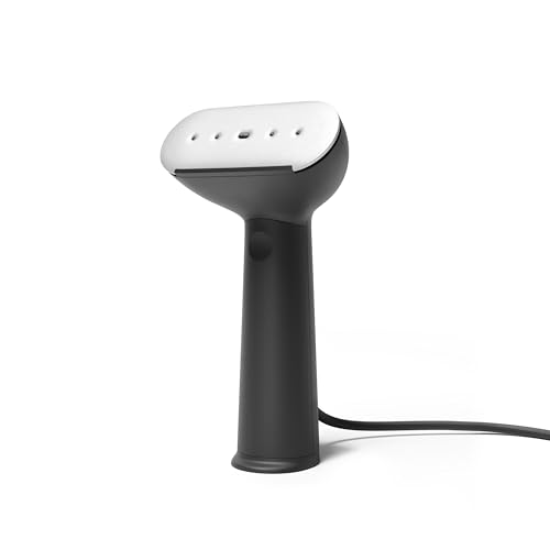 Steamery Handheld Clothes Steamer Cirrus 3, 1200W, US Plug, Heated Ironing Plate, Fast Heat Up, Garment Wrinkle Remover, Black - color: Black