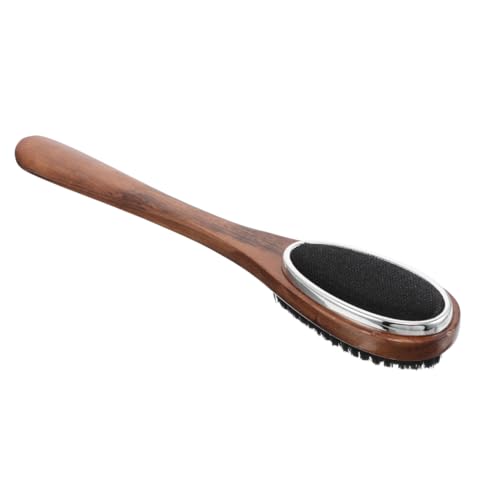VANZACK Suit Brush Shoe Horn Multi-Use Clothing Brush for Suit Cleaning and Shoe Care Soft Bristles Lint Remover with Handle for Home Hotel Guesthouse 14.96 in