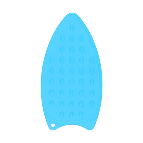 HARFINGTON Silicone Iron Rest Pad, Multipurpose Iron Hot Resistant Mat Iron Rest Plate for Ironing Board Hot Heat Resistant Steam Compact Mat, Blue - color: Blue