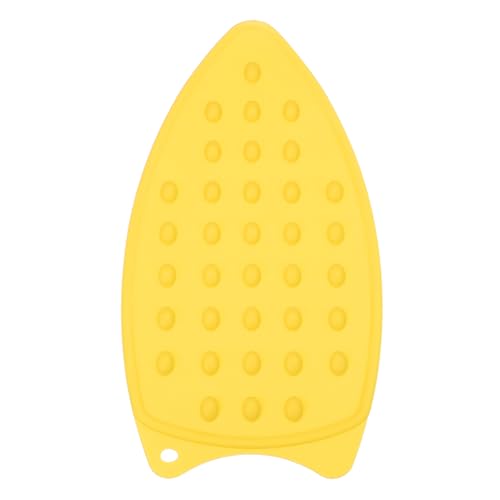 PATIKIL Silicone Iron Rest Pad, Multipurpose Hot Heat Resistant Iron Rest Plate Protective Pad for Ironing Board Hot Resistant Steamer Steam Compact Mat, Yellow - color: Yellow