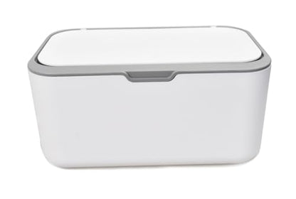 Tissue Box Cover Seal Rectangular Dryer Sheet Dispenser Storage Wet Wipes for Storage on Bathroom Vanity, Countertop, Bedroom Dresser (Gray/White) - color: Gray /White