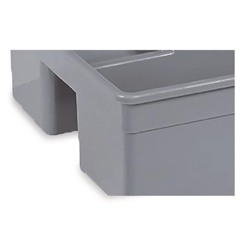 Nexstep Maxirough Maid Caddies, 12 x 7, Gray, Two Compartments