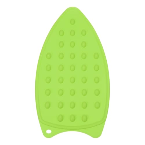 PATIKIL Silicone Iron Rest Pad, Multipurpose Hot Heat Resistant Iron Rest Plate Protective Pad for Ironing Board Hot Resistant Steamer Steam Compact Mat, Green - color: Green