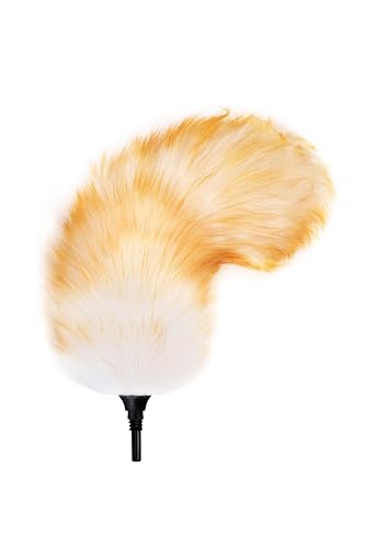 Lambswool Feather Duster with Extension Pole up to 57.5inch,Extendable Feather Duster Used for Cleaning High Ceiling Fan, High Ceilings,Furniture,Hard to Reach Areas - size: 23.6-57.5inch