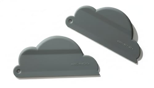 Carrotez Mini Shower Squeegee for Glass Doors, Window Cleaner, 2 Pack, Gray - color: Gray