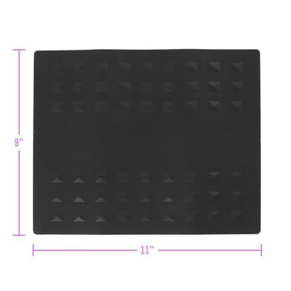 Colortrak Heat-Resistant Styling Station Mat, 9" x 11", Black, 2 Pack - size: 9x11 Inch (Pack of 2)
