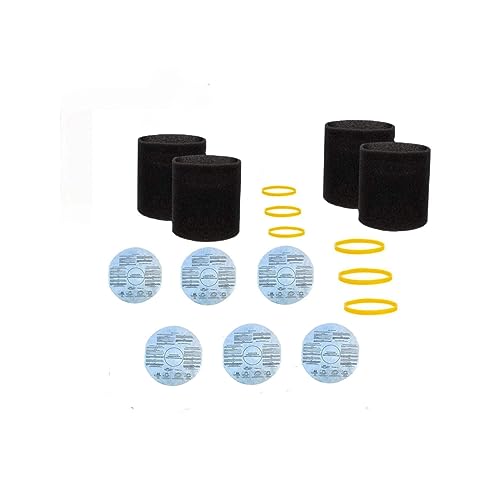 6x 90107dry filter/Retaining Bands,4x90585 Foam Sleeve Filter Shop vac