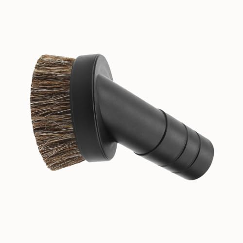 1 1/2 Inch Soft Horse Hair Vacuum Brush Attachment Compatible with ProTeam Backpack Vacuum -Replacement 3" Round Dust Brush for Vac Cleaner Parts # 100110