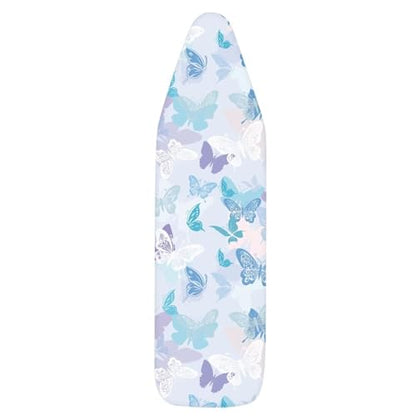 Blue Butterfly Iron Board Cover with Padding Stantard Size 15x54 inch Ironing Board Cover Pressing Cloth for Ironing - color: Blue Butterfly